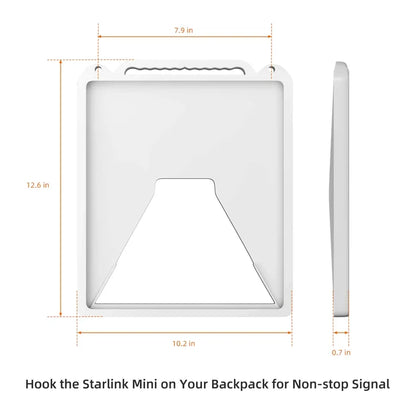 Close-up of Starlink Mini protection cover made from durable fabric