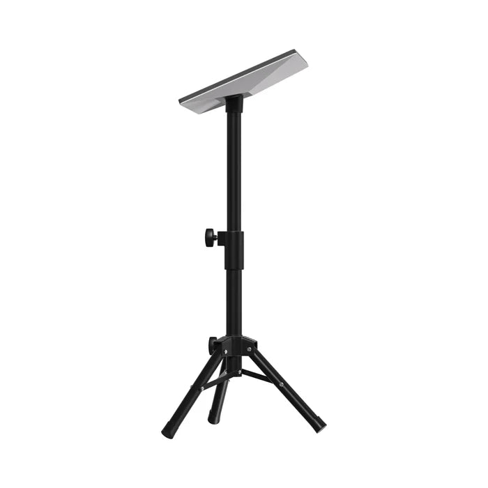 Starlink Mini compact tripod set up on campsite table