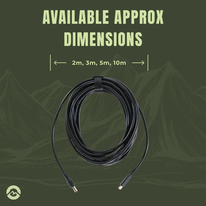 Caravan Starlink Mini USB C power cable for reliable mobile internet connectivity