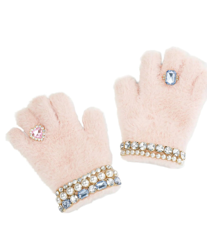 Super Smalls Cotton Candy Jeweled Gloves Accessories Super Smalls Pink One Size Fits Most (Y/7-Y/14)