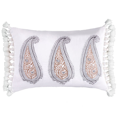 Levtex Home Tamsin Grey Flower Pillow Decorative Pillows