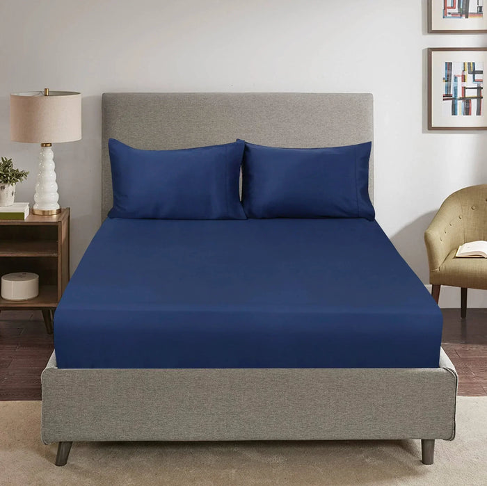 TENCEL™ 100% Lyocell Fibre Fitted Sheet White King - DLB Furniture