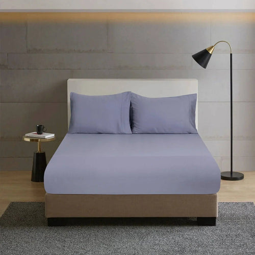 TENCEL™ 100% Lyocell Fibre Fitted Sheet Grey Queen - DLB Furniture