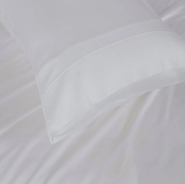 TENCEL™ 100% Lyocell Fibre Quilt Cover Set White Queen - DLB Furniture