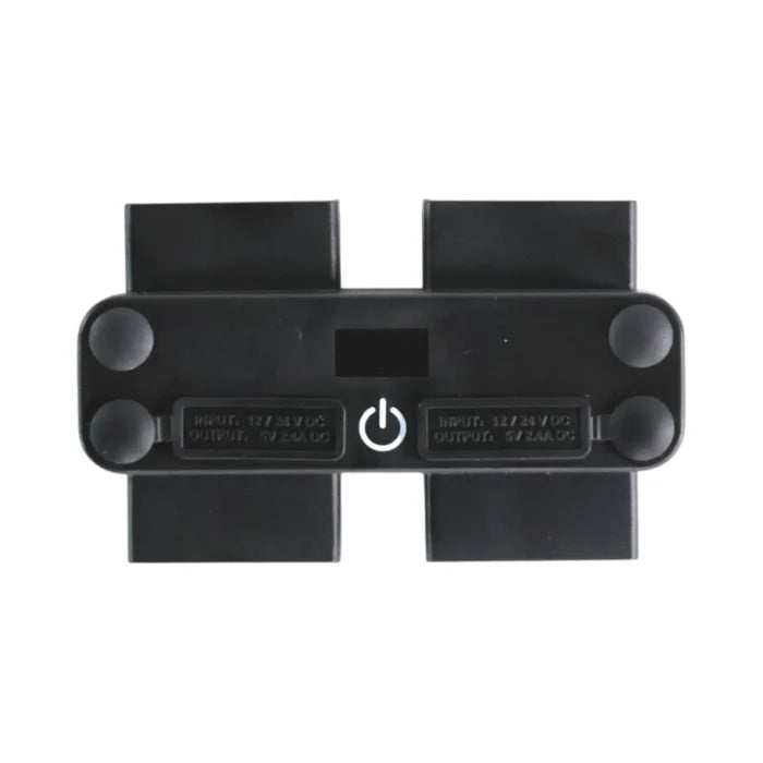 Anderson style power adaptor with USB ports and switch for 12v electrical setups