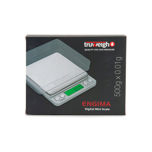 truweigh enigma digital scale silver 500g