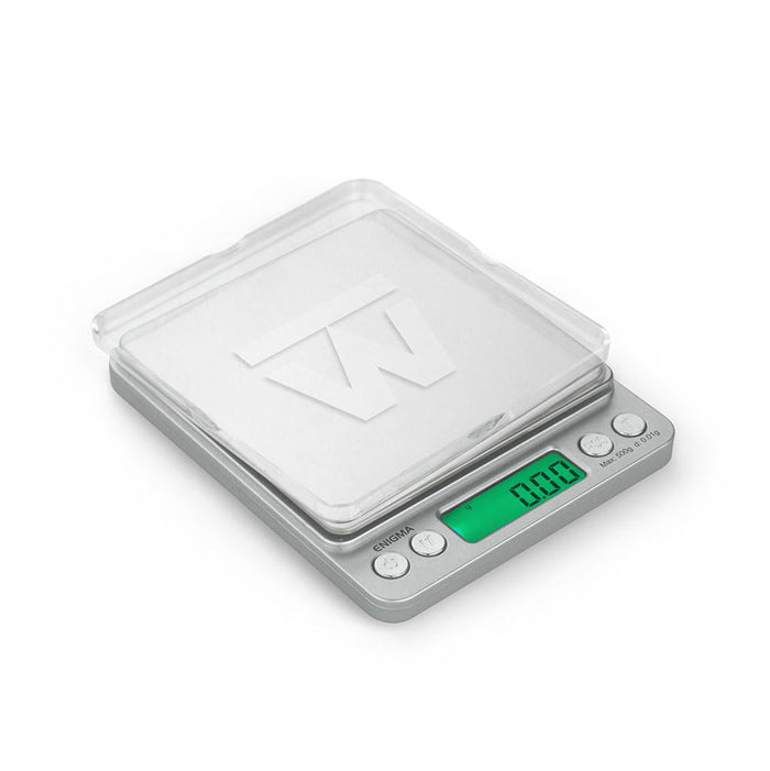truweigh enigma digital scale 500g silver