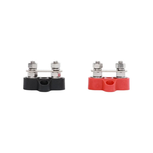 treklo twin 2x m6 post terminal stud busbar for rv or caravan
