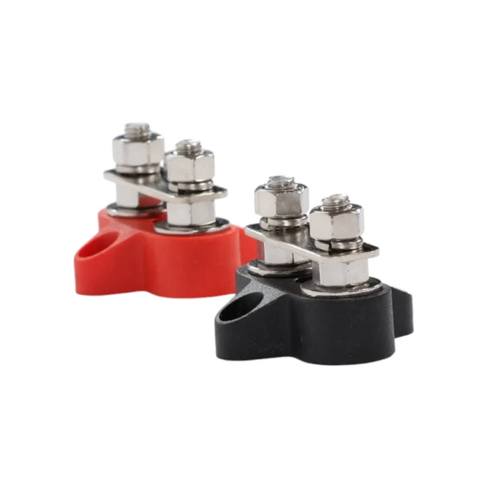 twin busbar with dual m6 posts for 12v power distribution
