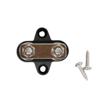 rv twin 2x m6 post busbar for positive or negative terminals