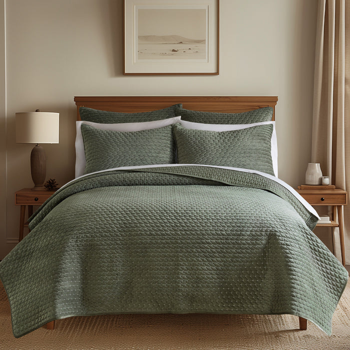 Levtex Home Velvet Stitch Quilt Set Quilts