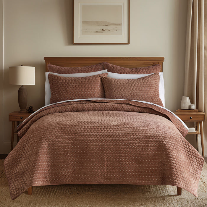 Levtex Home Velvet Stitch Quilt Set Quilts