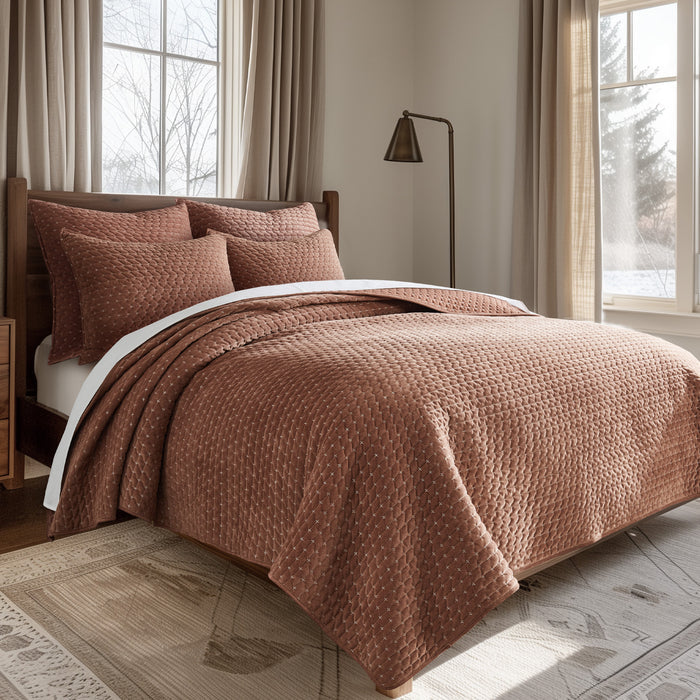 Levtex Home Velvet Stitch Quilt Set Quilts