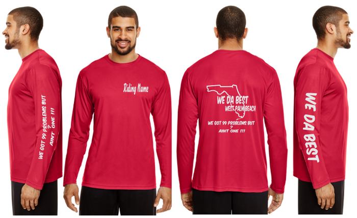 WeDaBest Men - West Palm Beach Reflective Long Sleeve - 100% Polyester