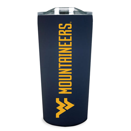 West Virginia Mountaineers 18oz Stainless Soft Touch Tumbler