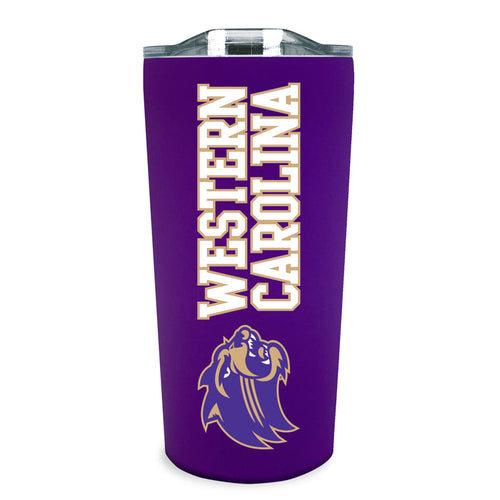 Western Carolina Catamounts 18oz Stainless Soft Touch Tumbler