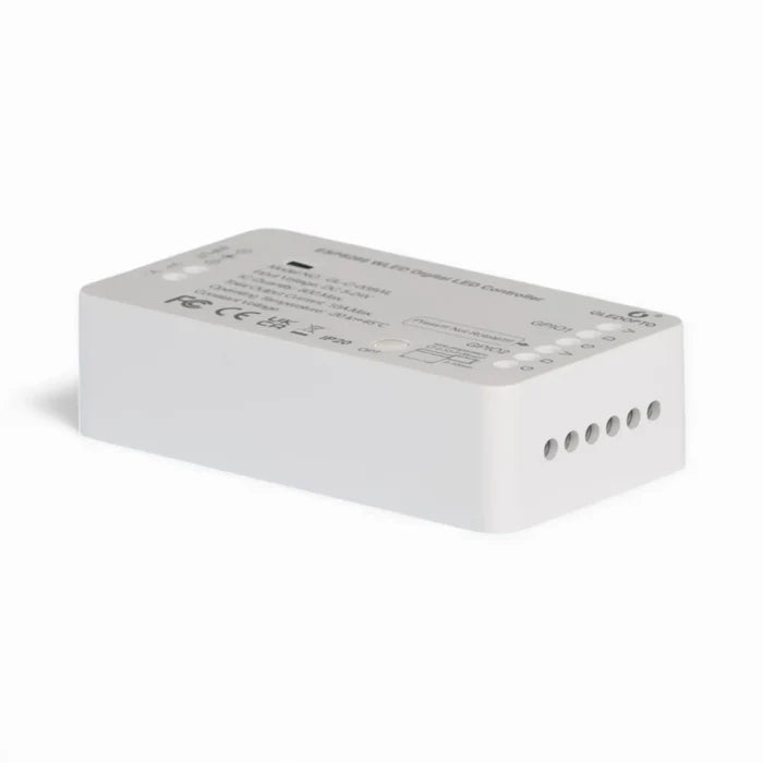 WLED controller powering RGB addressable strip